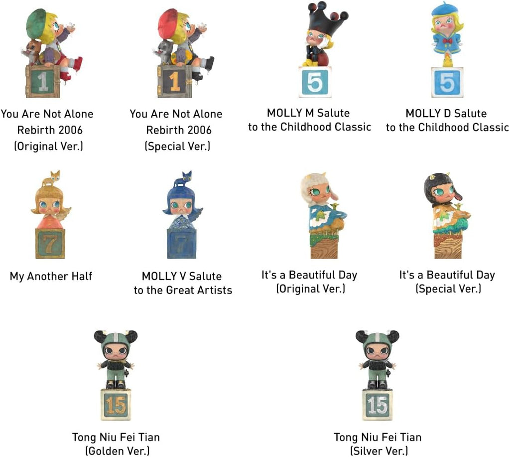 MOLLY Anniversary Statues Classical Retro 2 Series Figures