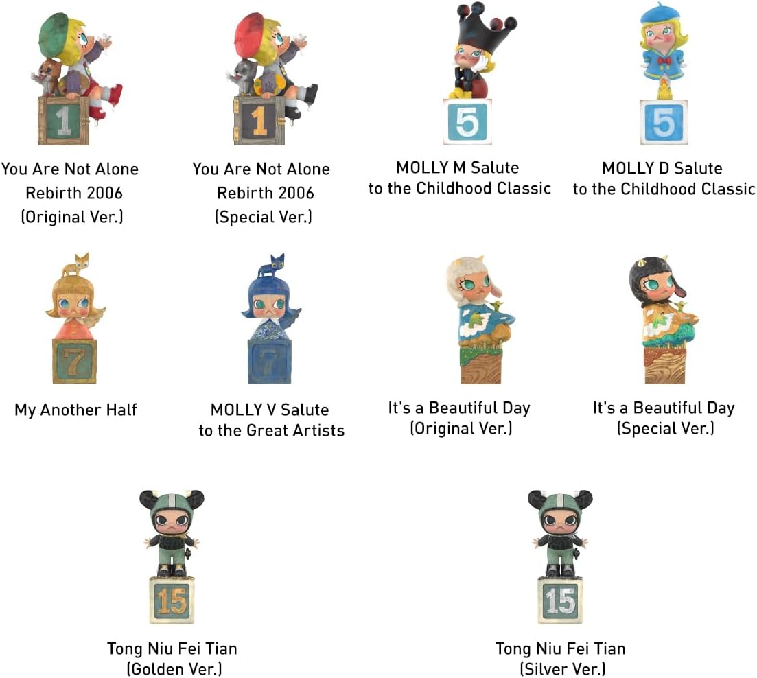 MOLLY Anniversary Statues Classical Retro 2 Series Figures