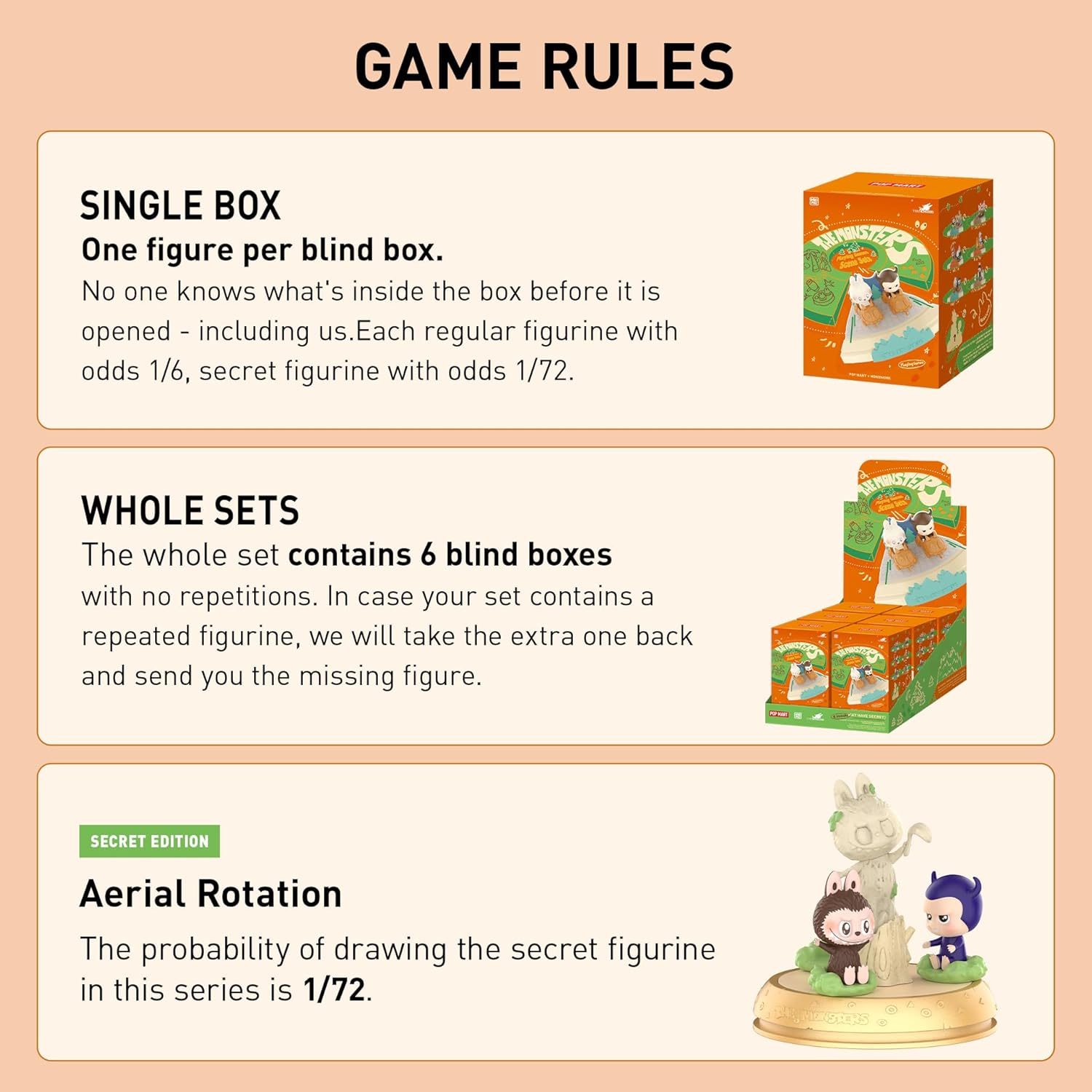 THE MONSTERS Playing Games Series Scene Sets