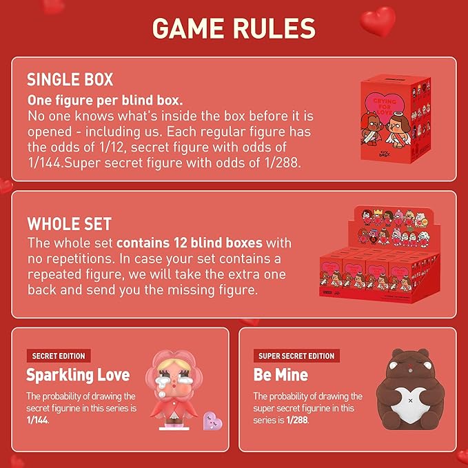 CRYBABY Crying For Love Series Figures