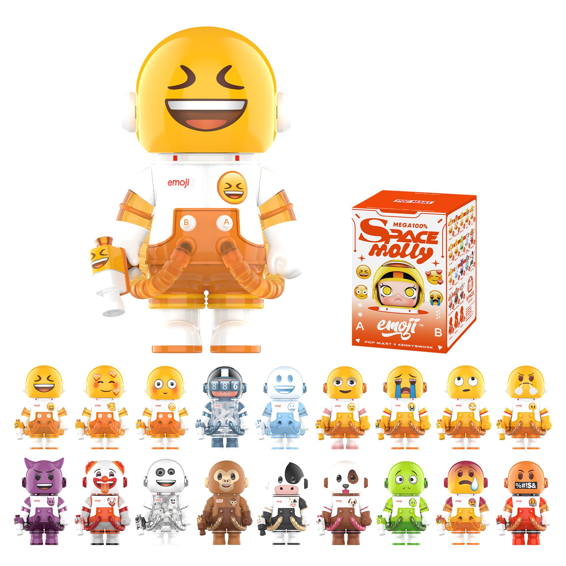 MEGA SPACE MOLLY 100% × emoji Series
