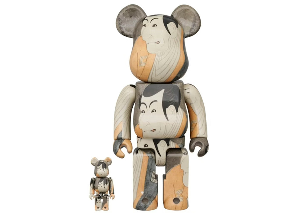 400% & 100% Bearbrick Set - Boston Museum (Toshusai Sharaku)