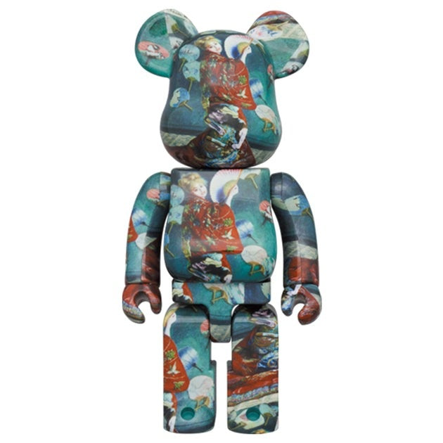 400% & 100% Bearbrick set - La Japonaise (Claude Monet)