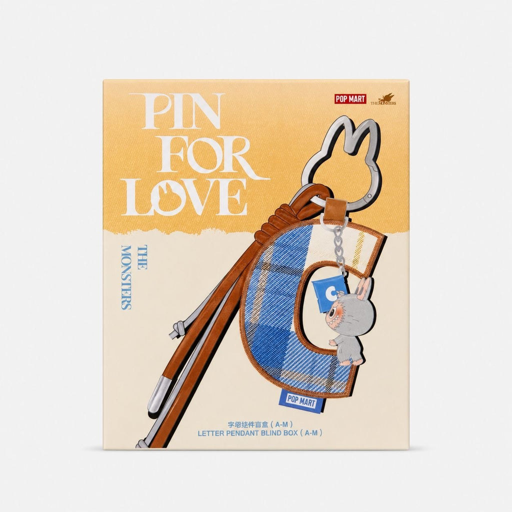 THE MONSTERS Pin for Love Series- Letter Pendant Blind Box